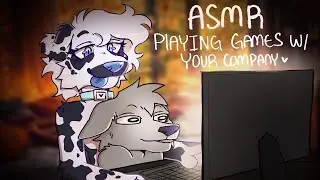 Playing Games In Your Company| Furry Asmr (whispering, mouth sounds, keyboard clicking)