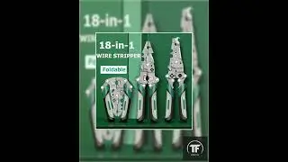 Foldable Multifunctional Wire Stripper Cables Stripping Press Peeler Pliers Terminal Crimping Gro...