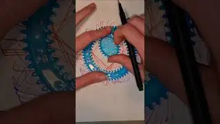 Multi gear inline pattern inner spirograph #art #spirograph #magic