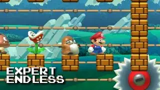 Expert Endless: Mario Goes to the Mall. It Doesn't Go Well (Mario Maker 2, Switch 2)