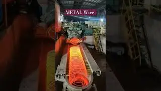 Steel Wire Production Inside a Foundry Workshop #metalworking #foundrywroshop #shorts