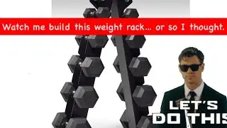 CENTR - rubber dumbbell weight rack&hellip; I thought I could do it myself.
