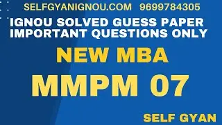 mmpm 07 important questions for exam download questions