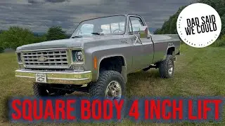 Lifting the K10 Squarebody!  Shop Work and Shop Talk Included!