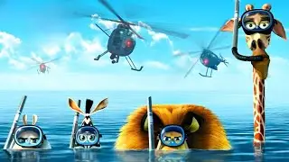 مجموعه من الحيوانات بيهربو من الحديقه وبيروحو يعيشو في السرك | ملخص فيلم Madagascar 3