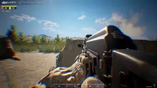 SQUAD- Under heavy fire and pinned down behind a wall.