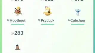 PoGo - Evolved my costumed Hoothoot, Psyduck, Cubchoo & Diglett long after their events 😅 #pogo