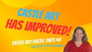 CASTLE ARTS HAS IMPROVED! Review of CASTLE ARTS Pastel Tint 48 Pencils #review #adultcoloringchannel