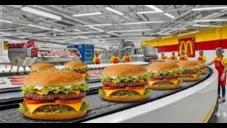 How McDonald&rsquo;s Hamburgers Are Really Made &ndash; Inside the High Speed Burger Factory Full Process