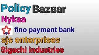 policybazaar | nykaa | sigachi | Fino | SJS | upcoming ipo ⚫ future of Indian stock market