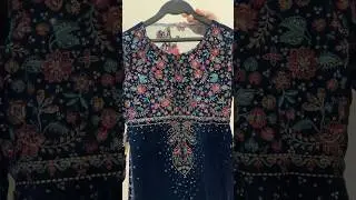 Jazmin Velvet Dress #dressdesigning #pakistanibrands #pakistaniclothing #velvetdressdesigns #velvet