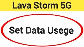 How to set data usege, Lava Storm 5G me data limit Kaise lagaen