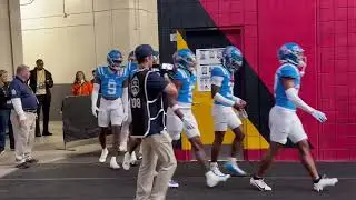 Ole Miss football team out of the locker room @ the 2026 Fiesta Bowl Glendale Az State Farm stadium