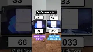 Snapdragon X Elite vs Lunar Lake Core 7 Ultra 256V performance test!