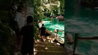 The blue green Water