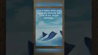 3 Acrylic Paintings Painted with a Brush 3 🎨 | Mini Gallery #shorts