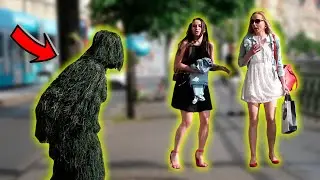 BUSHMAN PRANK in PRAGUE SCARING PEOPLE | HILARIOUS  | Kimoo Pranks