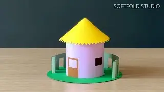 Mini paper house design - How to make ( step by step tutorial )