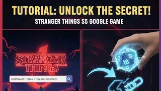 How to Solve Stranger Things Season 5 Google Puzzle | Full Tutorial