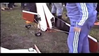 RC Glider towplane crashes