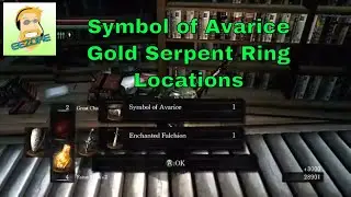 Symbol of Avarice and Covetous Gold Serpent Ring locations Dark Souls