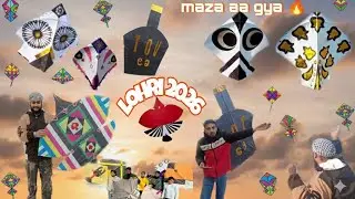 Lohri kite flying| Best kite stash ever | unique kites flying | yogesh 01