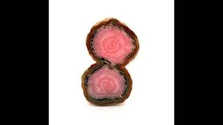 Rhodochrosit Querschnitt Rhodochrosite Stalactite Slice Argentina San Luis