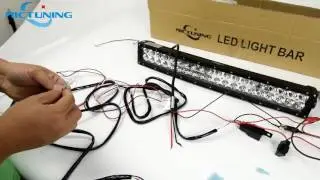 Wiring harness connect to the light & bar led light bar installation