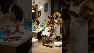 When Your Stylist is a Bee 😂🐝 | Realistic Miniature Beauty Parlour