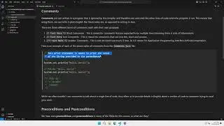 5.3 Documentation with Comments 1 - Comments