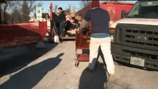 Cleaning up after fire at El Rey store