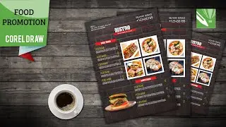 How to create Bistro Food Menu flyer Template | CorelDraw