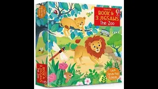 Usborne Book and jigsaw - The zoo