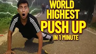 World Highest Push-Up in 1 Minute 🏆 | Guinness Record Attempt
