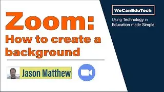 How to create  a Zoom background using Canva