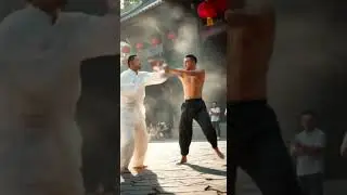 Wudang masters challenge Japanese players #Fight boxing and combat  #Competition venue