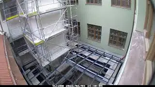 Klášterní časosběr  rekonstrukce atrium