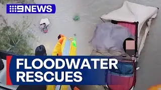 Men rescued from North Queensland floodwaters | 9 News Australia