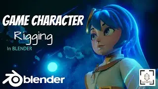 Game Character Making in Blender| Part 3 - Rigging | TIMELAPSE