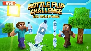 MINECRAFT BOTTLE FLIP CHALLENGE: Who is the Master Flipa?