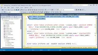 MS SQL SERVER Sparse Columns Demo  إضافة أكثر من 1024 عمود لجدول