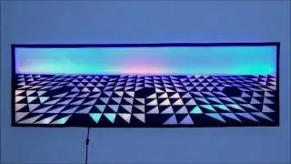 Light Waves / Jazz Music - Radiant Non Repeating Animated Quilt
