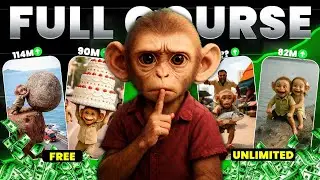 Create Viral AI Monkey YouTube Shorts with FREE Tools (Step-by-Step Course)