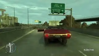 GTA IV Free Roam - Driving from dusk till dawn