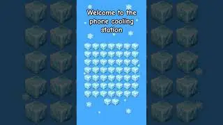 The phone cooling station #cold #cooling