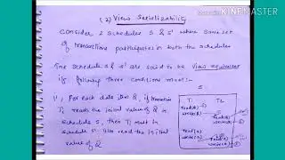 View Serializability - lecture149/ DBMS