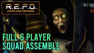 R.E.P.O Full Squad - First time! CHAOS with GibsAndPieces Holliedayz Joito Jezargh and FEESH