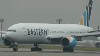 Super seltener Gast! Eastern Airlines 777 am Flughafen in Frankfurt aufgrund einer Umleitung! 