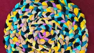 Make this beautiful doormat using waste clothes/पुराने कपड़ों से बनाएं शानदार पायदान/doormat design