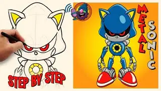 How to Draw Metal Sonic | Sonic the Hedgehog | Easy Step-by-Step Drawing Tutorial
